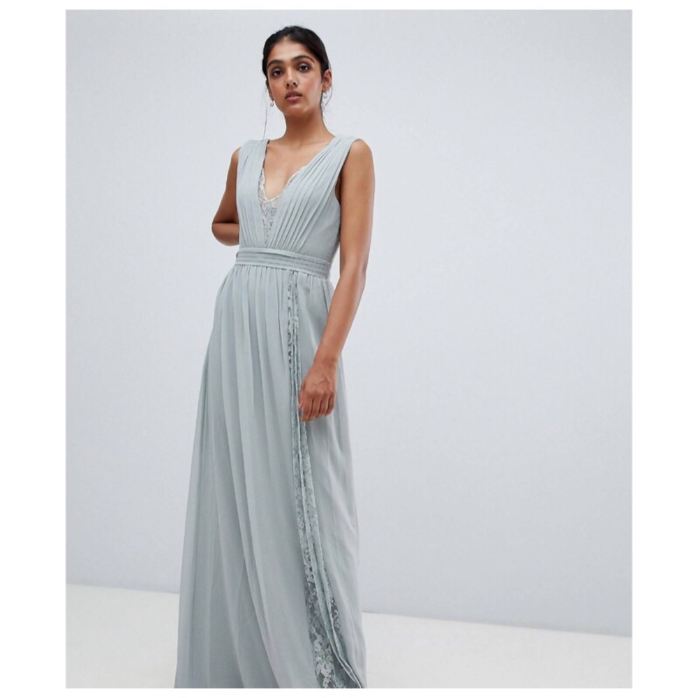 Chiffon and lace maxi dress - waterlily - asos 👗